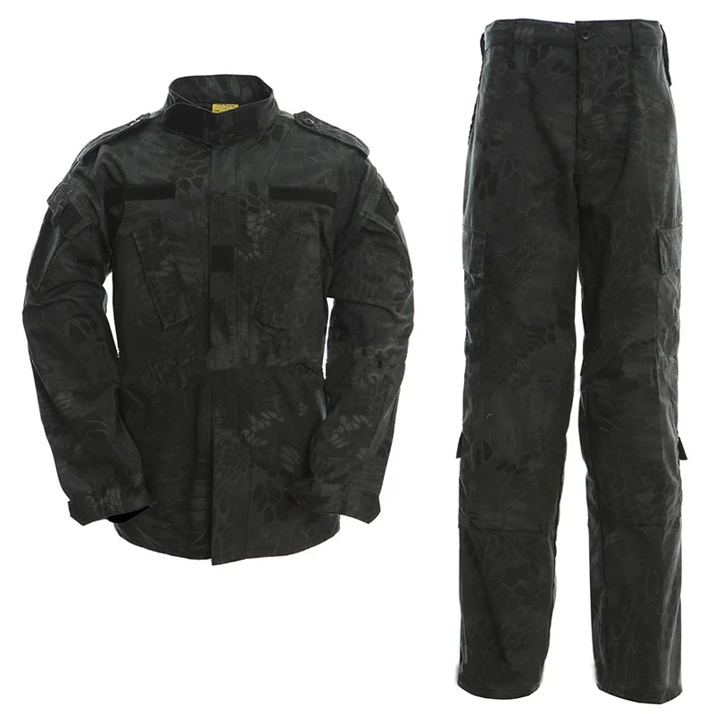 

Military Camouflage Tactics Suits Men Women Army Jungle Snake Pattern Camouflage Sets Hunting Fishing Paintball Clothing AF048