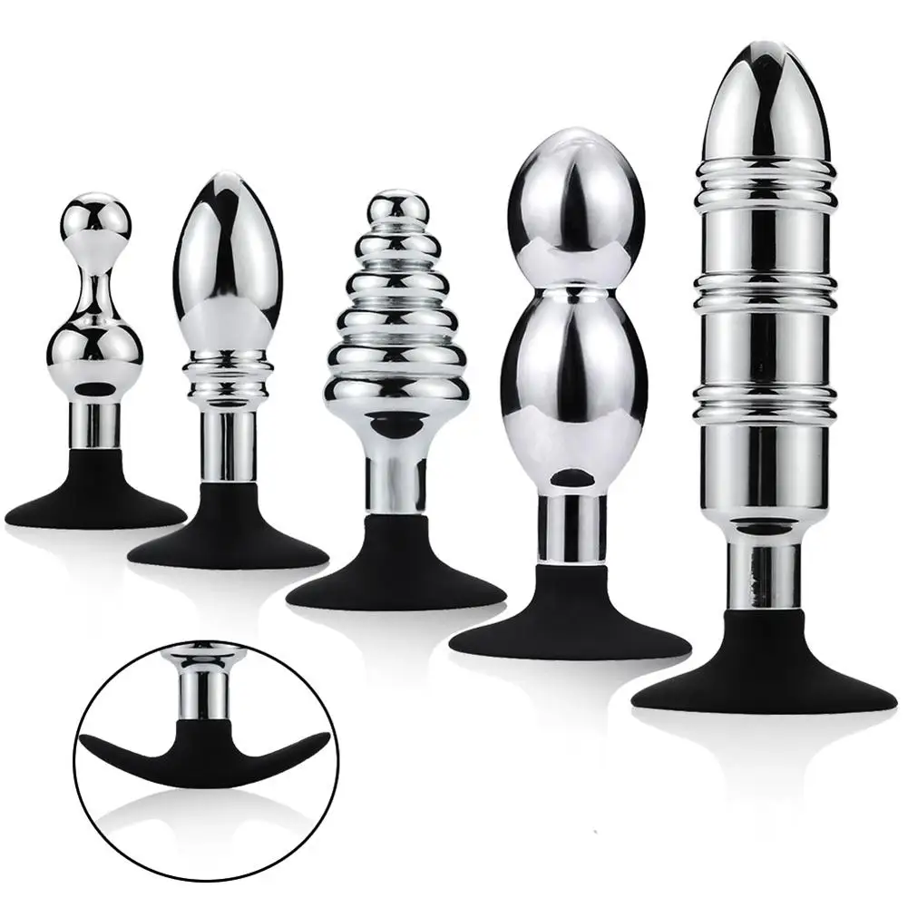 Metal Anal Dildo Beads Butt Plug Vaginal G-spot Stimulation Women Men Adults Sex Toy Erotic Massager No Vibrator Products | Красота и