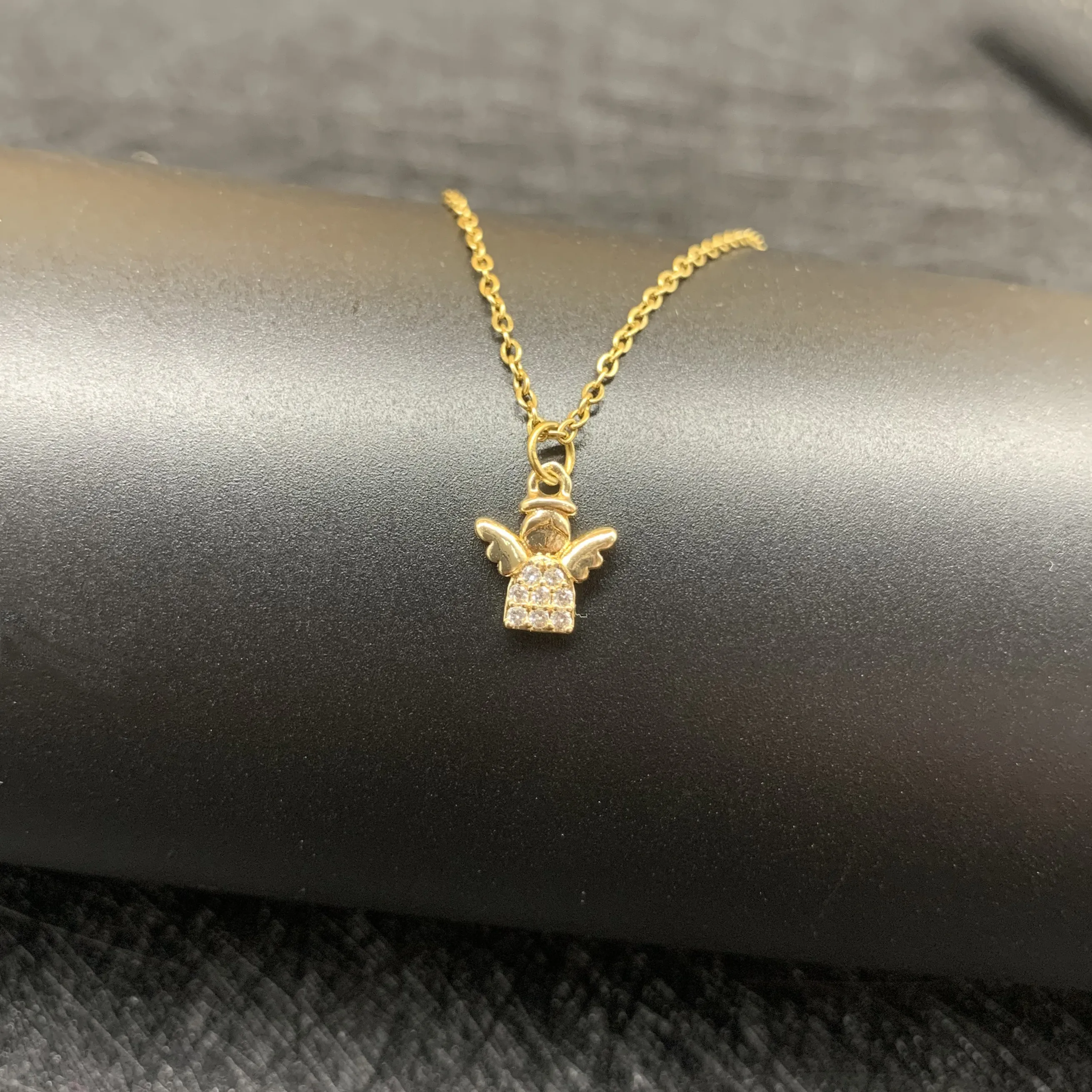 

Fashion Metal Cute Girl Angel Pendant Clavicle Chain Vintage Wing Girl Collar Necklace Jewelry Accessories Gifts For Friends