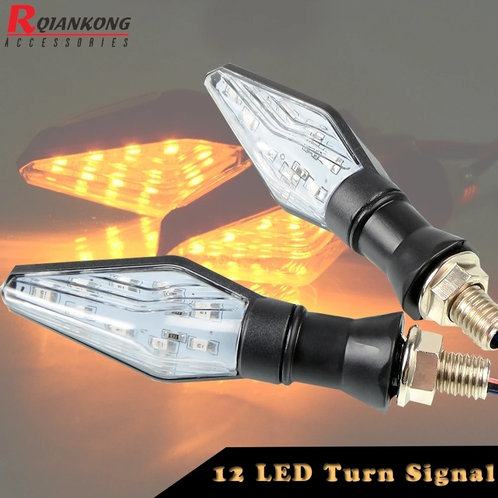 Мотоциклетные 12 светодиодные указатели поворота задние фары для Kawasaki ZX600 ниндзя