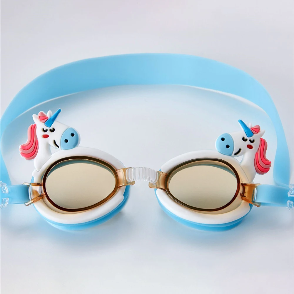 От 3 до 7 лет детские очки с мультяшными животными цветные водонепроницаемые анти