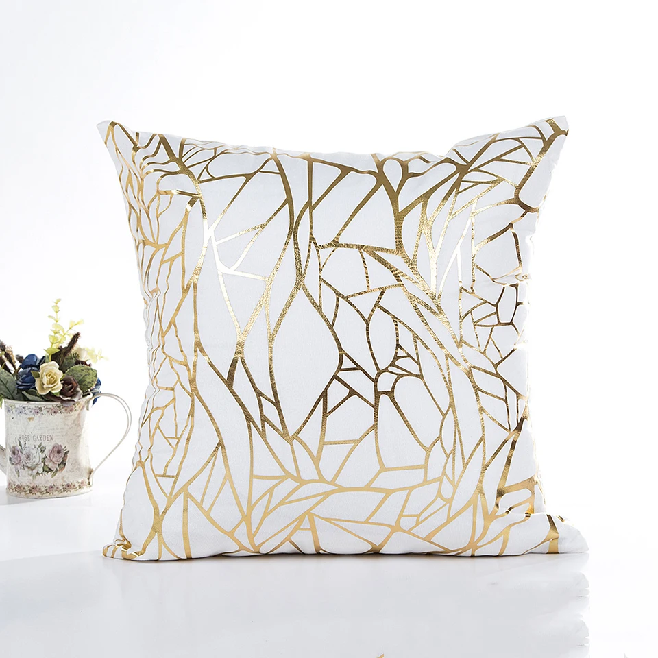 Новинка блестящая бронзовая наволочка с блестками Арт полоса губы ресницы