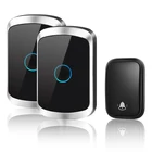 Дверной звонок CACAZI, водонепроницаемый беспроводной, работающий без аккумулятора, штепсельная Вилка для ЕС, США, Великобритании, 60, 12 кнопки, 123 ресивера