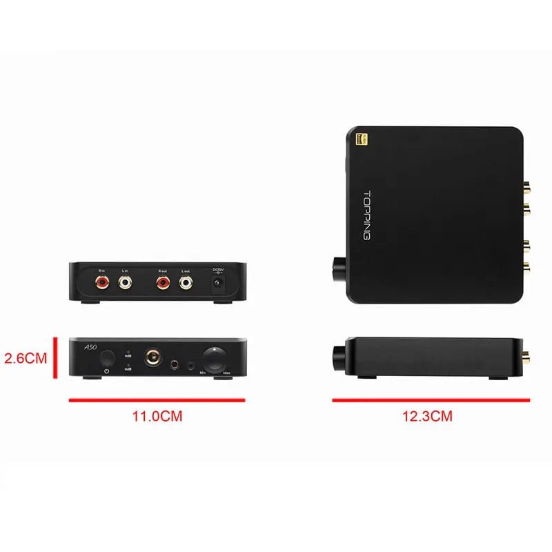 Новинка года! A50 Hifi Bluetooth USB DAC портативный усилитель для наушников Hi-Res источник питания ES9038Q2M XMOS XU208