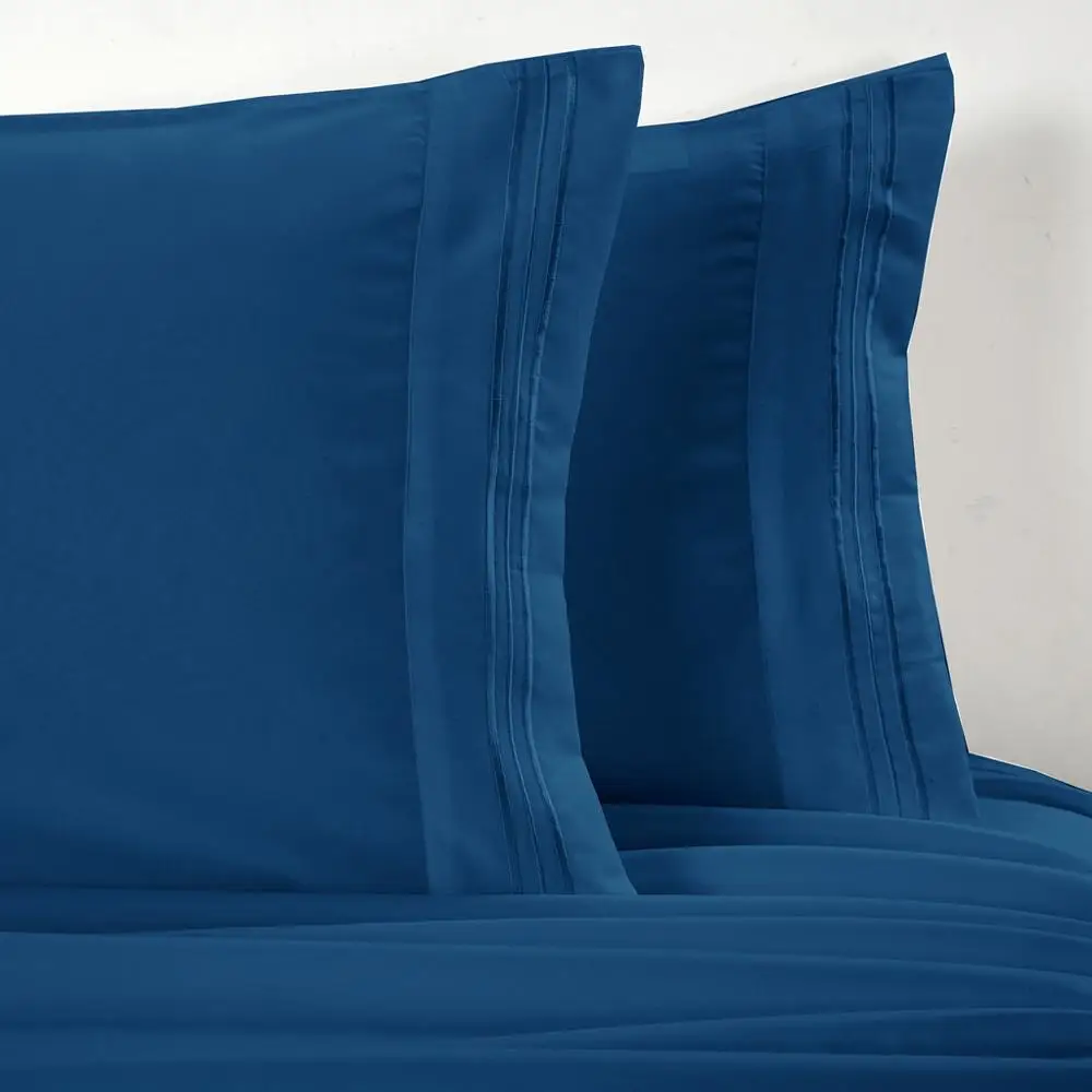 Постельное белье в скандинавском стиле натяжная простыня + наволочка с вышивкой