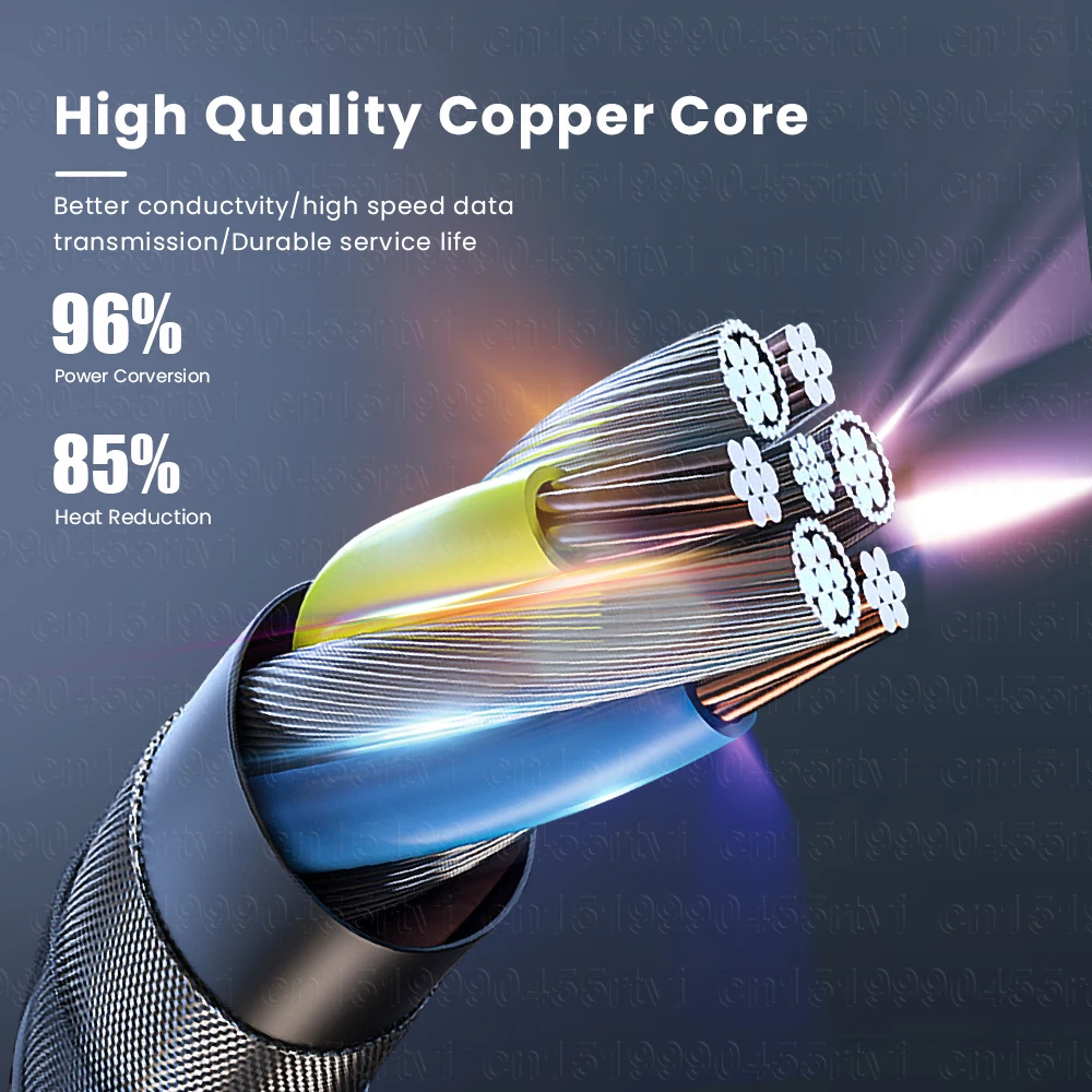 Зарядный кабель 3-в-1 со светодиодной подсветкой USB Type-C для iPhone 14 13 12 2.4A 3 в 1 Micro