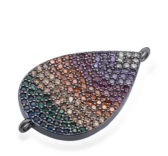 Мм лист капли воды микро проложить cz Циркон кубический цирконий бусины DIY медное