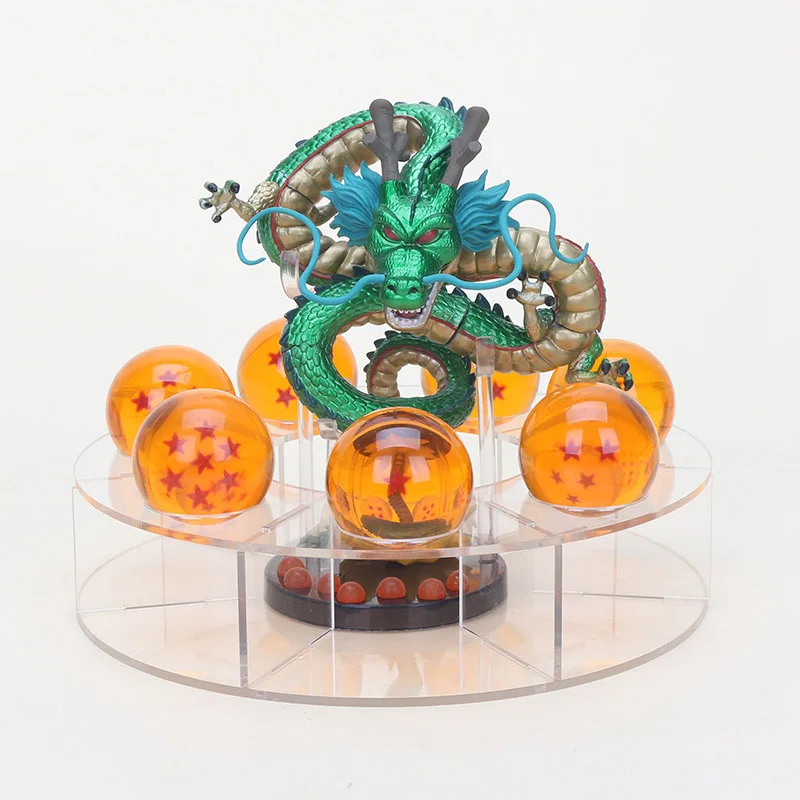 Японское аниме Shenron Shenlong зеленая металлическая Золотая Модель игрушка ПВХ