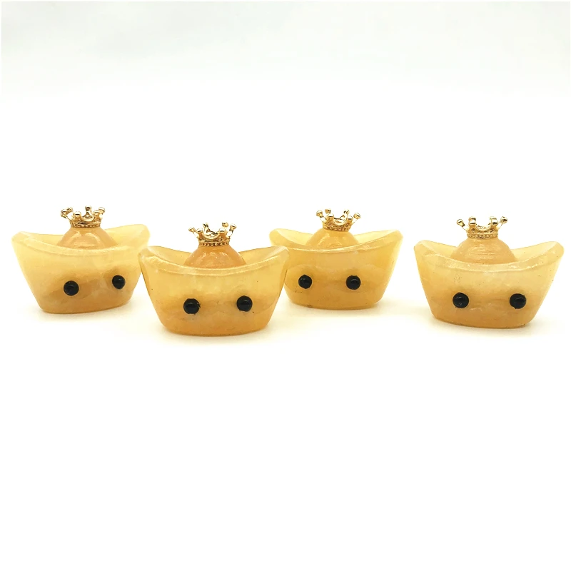 Прекрасный 1 шт. натуральный желтый топаз Слитки формы в виде ежа резной Изделия