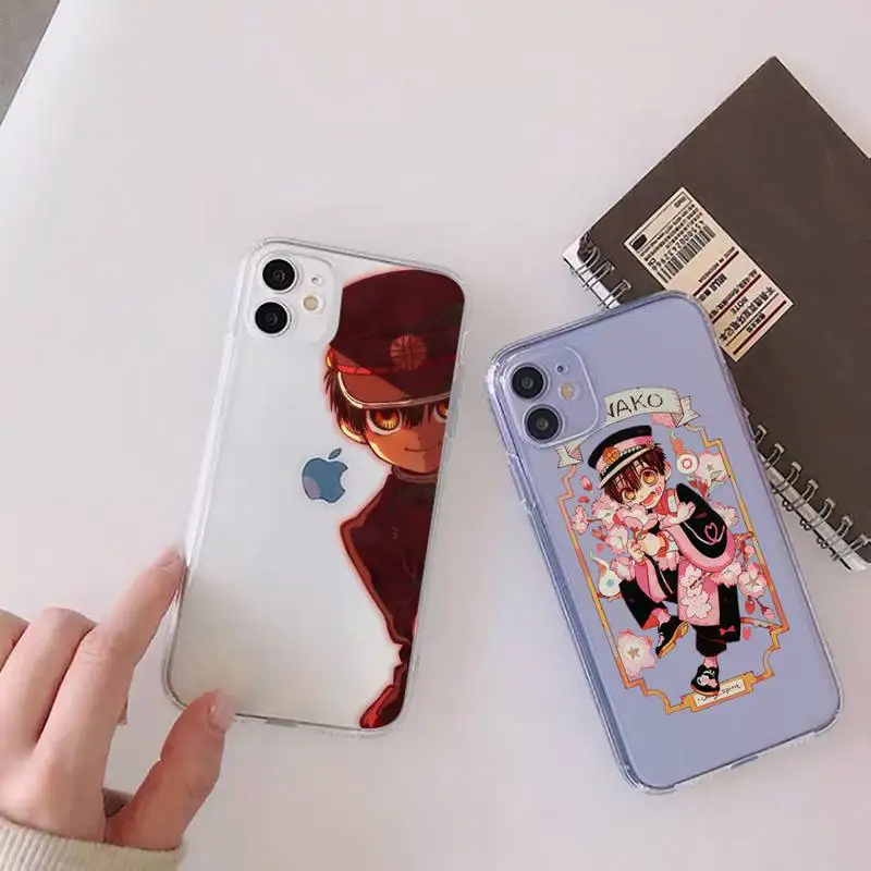 

Anime Toilet Bound Hanako Kun Phone Case Clear Transparent for iPhone 11 12 13 mini pro XS MAX 8 7 6 6S Plus X 5S SE XR 2020