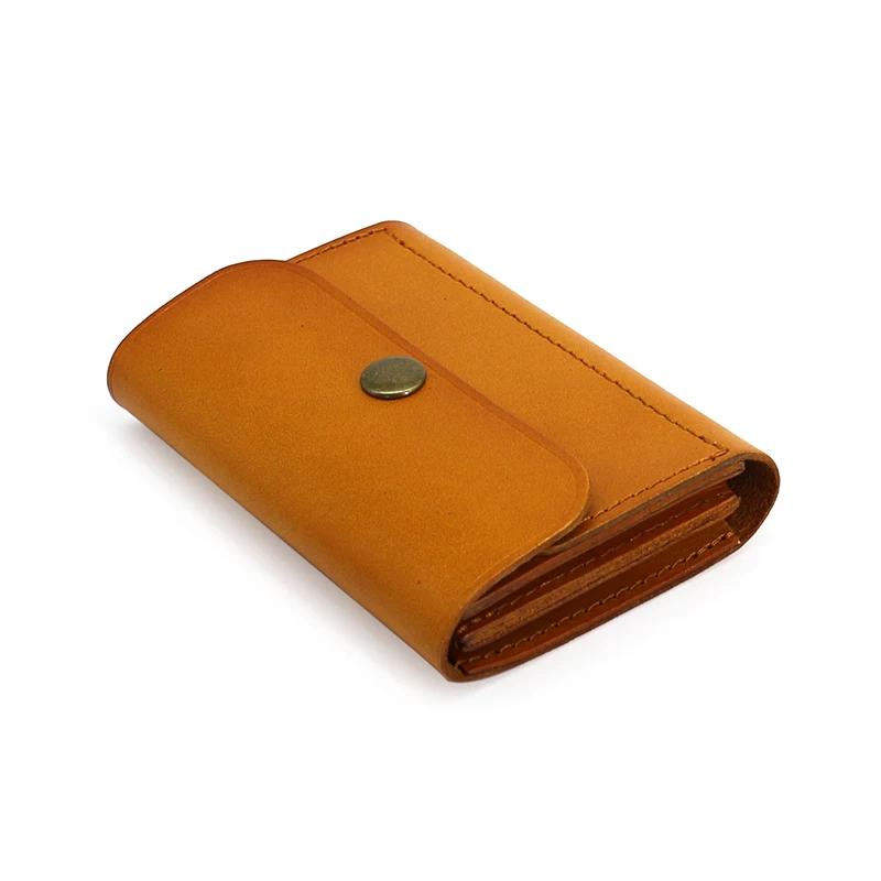 

OLN Luxury Leather Mini Waist Bag Wen Vintage Vegetable Tanned Leather ID License Credit Card Holder Wear Belt Coin Purse New