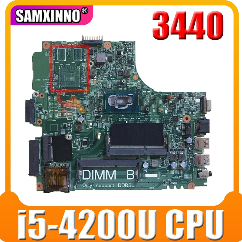 

100% Working For Dell Latitude 3440 laptop motherboard 0JHWYN CN-0JHWYN 13221-1 DL340-HSW with i5-4200u working perfect
