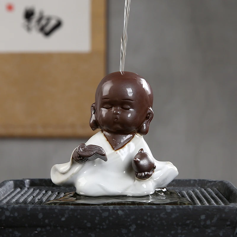 Чайный питомец фиолетовая глина милая фотография китайская чайный набор