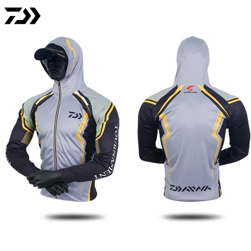 Летняя Солнцезащитная рыболовная рубашка DAIWA мужская толстовка с защитой от