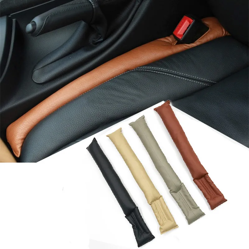 1x Gap Filler Brown Автомобильный подлокотник против царапин универсальная Водонепроницаемая Мягкая Кожаная подушка из искусственной кожи износостойкая центральная консоль Нескользящая - Название цвета: 1x Gap Filler Brown