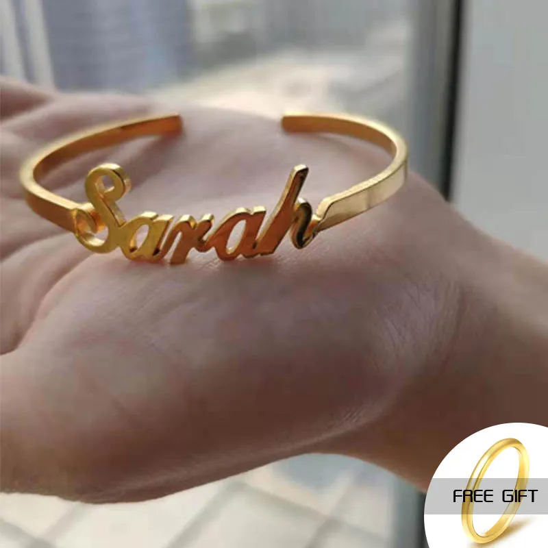 Серебряный браслет для женщин серебряный с именем на заказ персонализированные