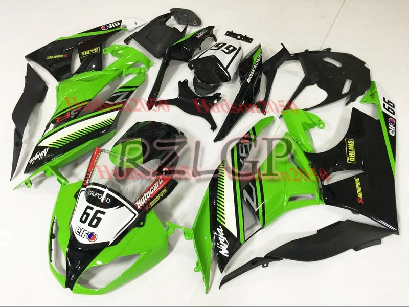

Injection mold Motorcycle Fairing Kit for Kawasaki Ninja ZX6R 636 2009 2010 2011 2012 ZX-6R 09-12 Green Black White Fairings Set