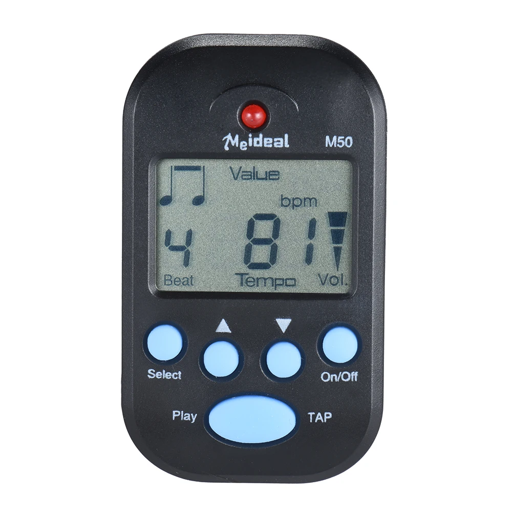 

Professional Clip on Digital Beat Tempo Metronome LCD Screen Lightweight & Mini for Violin Guitar Bass Musical Instrument