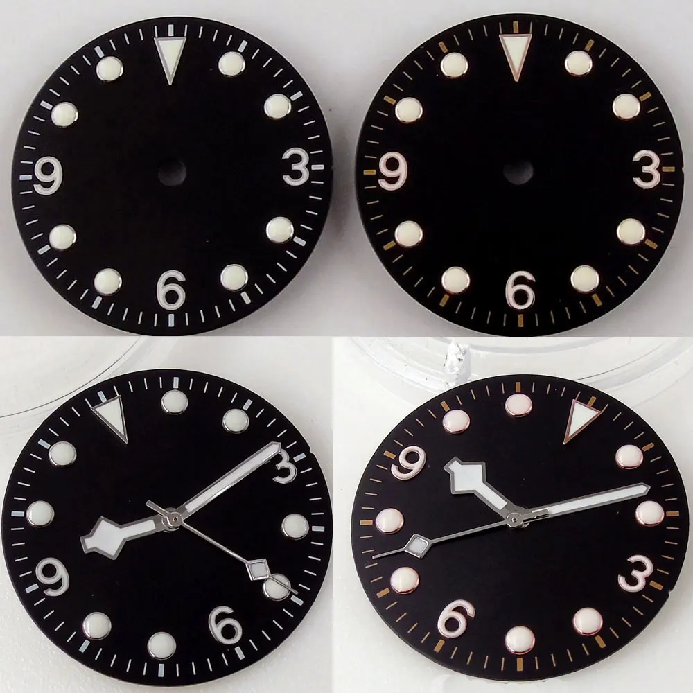 29 2 мм черный циферблат часы в виде снежинки руки запасные Запчасти подходит для
