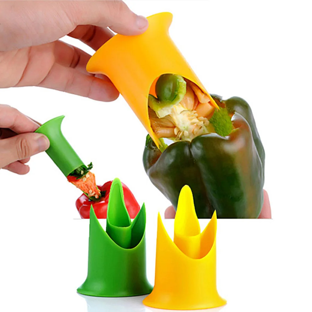 2 шт. креативные томатные пробирки слайсер для перца устройство удаления семян