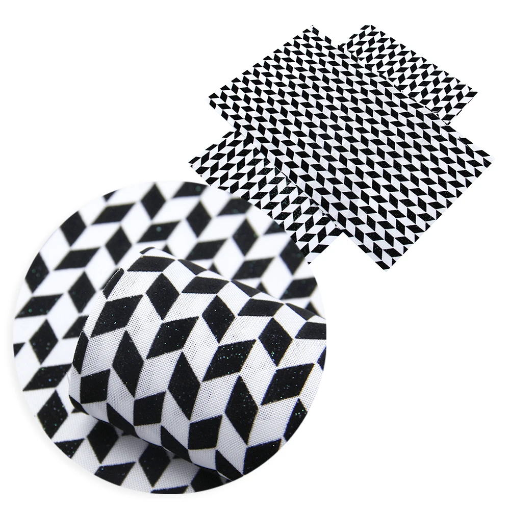 20*34 см Argyle летучая мышь в горошек Узоры напечатанные нарезанные льняные блестки Флокирование Ткани, материалы для ручных поделок для создания проектов, 1Yc6251