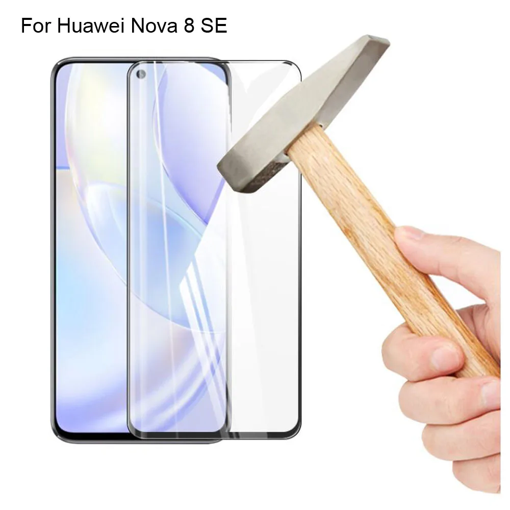 

2PCs Ultra-Thin screen protector Tempered Glass For Huawei Nova 8 SE CHL-AL60 full Screen protective For Huawei Nova8 SE 8se