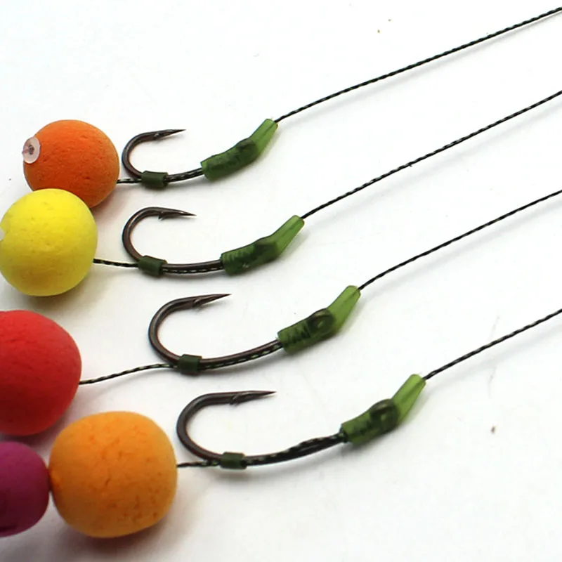 

6PCS Carp Bait Boilies Connection for Pop Up Boilies Floating Corn Carp Rig Chod Zig Rig Method Feeder Fishing Tackle