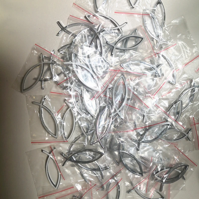 

5/10/20 шт. автомобильный Стайлинг, маленькая рыбка, символ, 3D АБС-пластик для универсальной эмблемы, значок, наклейка, христианский грузовик, декоративные наклейки для автомобиля