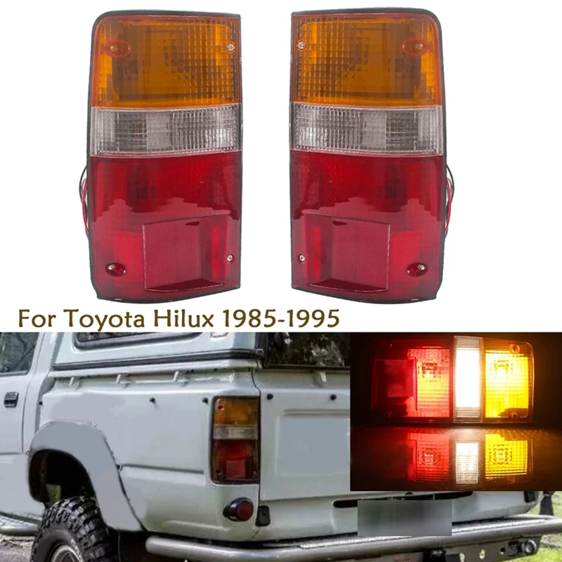 

1 Pair Rear Tail Light Brake Light Warning Fog Lamp for Toyota Hilux MK3 LN RN Pickup 1989-1995 81550-89163 81560-89163