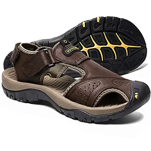 

Men's Sandals Summer Soft Sandals Comfortable Men Shoes Genuine Leather Sandals Big Size Soft Outdoor Men Roman Sandals