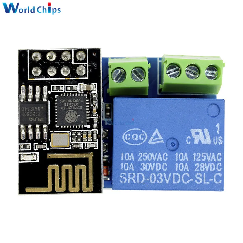 Модуль дистанционного управления для умного дома ESP8266 ESP-01S 5 В Wi-Fi приложение