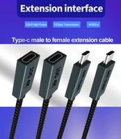 usb c extension cable type c extender cord 4k thubderbolt 3 male to female cable for macbook pro usb 3 1 extension cable