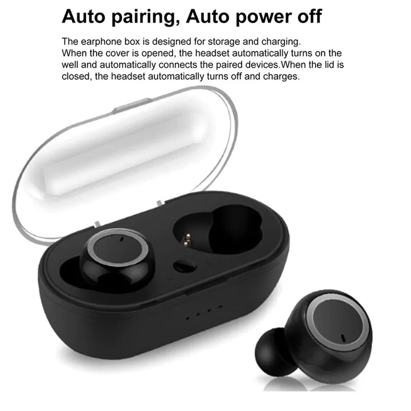 TWS 5.0 A2 Bluetooth Earphones Charging Box Wireless Headphone Stereo Sports Waterproof Earbuds Headsets with Mic Headphones | Электроника