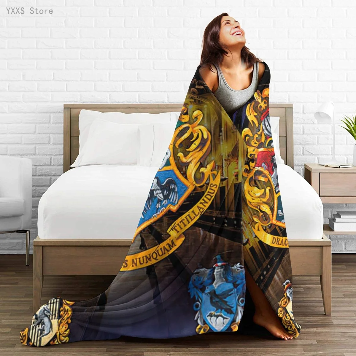 

Harry-potters 3D Cartoon Sherpa Blanket Warm Super Soft Flannel Office Nap Bedspread Sofa Bedding Plush Quilt Plaids 291776324