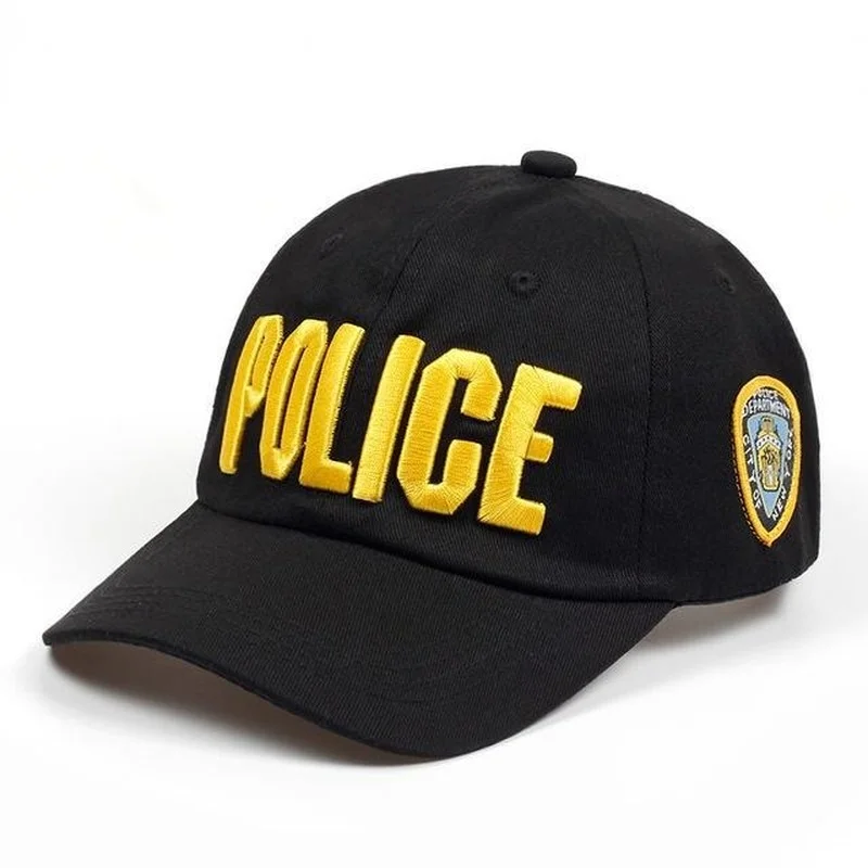 

Hot Children Police Baseball Cap Kids Boys Girls Snapback Hats Casual Cotton Letter Sports Caps Adjustable Hip Hop Sun Caps