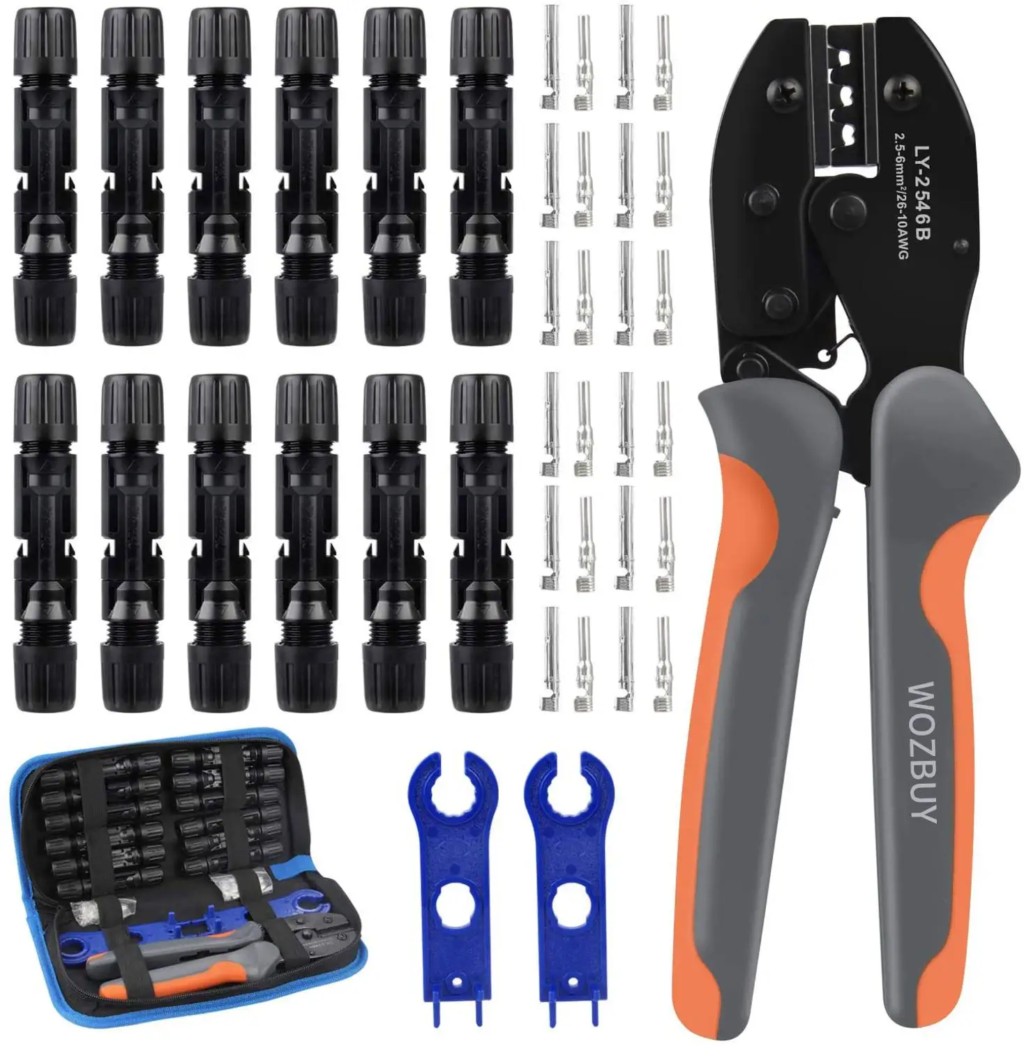 Солнечная обжимной инструмент для MC4 / MC3 Кабельный соединитель украшенное