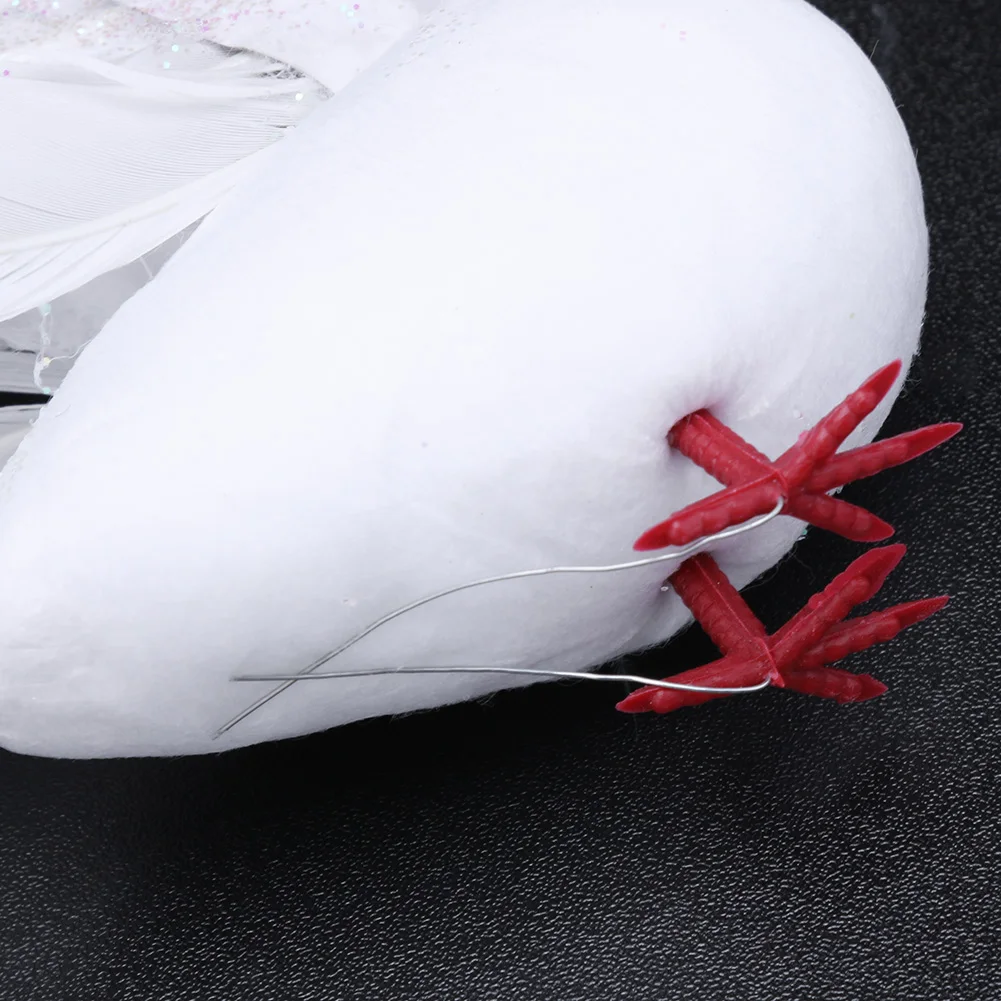 Искусственный белый голубь пластиковое перо любовь мир голуби имитация птиц