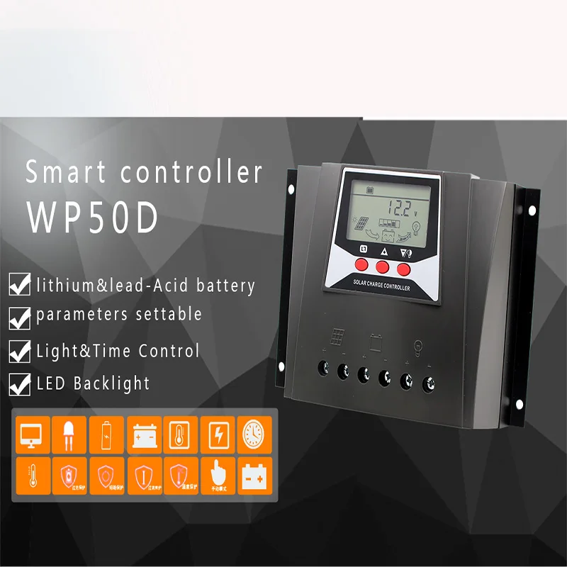 

solar pwm charge controller 12V/24V36V/48V 40A 50A 60A 80A multivoltage controller Both domestic and communal applications