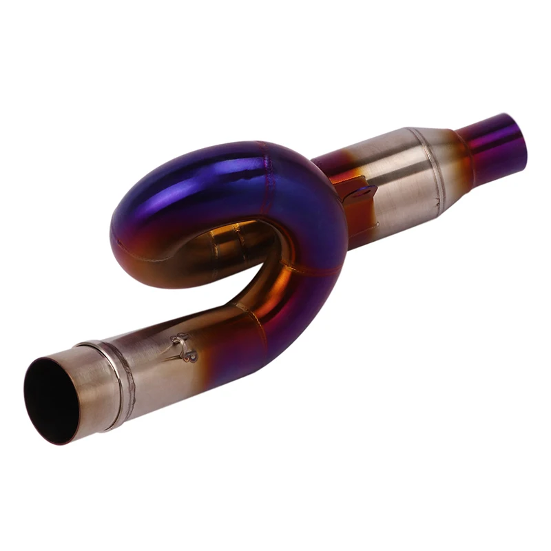 Глушитель выхлопной трубы для мотоцикла 51 мм из нержавеющей стали средняя