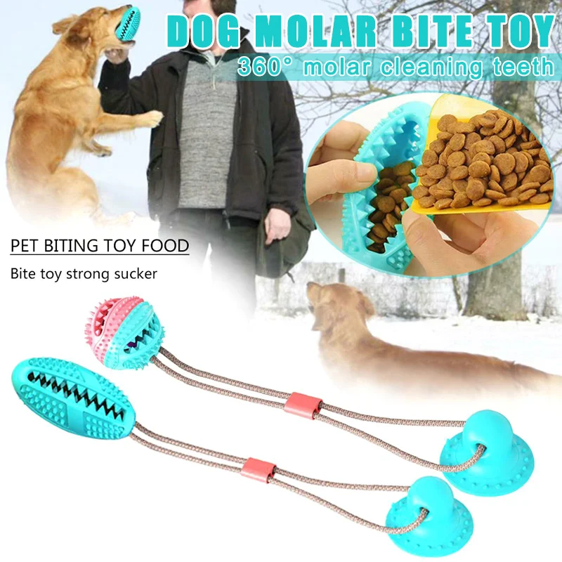 Многофункциональная игрушка для укуса молярного питомца всасывающая кормушка