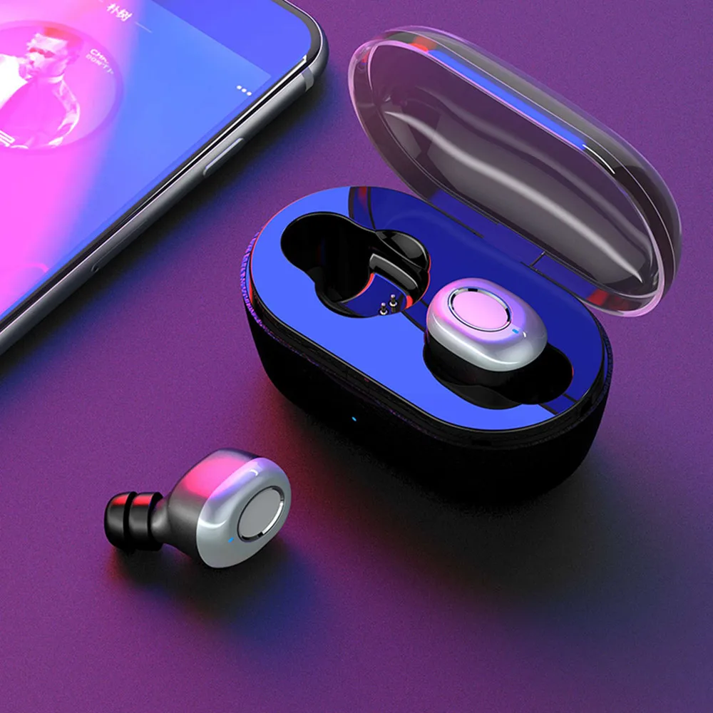 TWS, Bluetooth наушники V5.0, двойные, пшеничный вызов, в ухо, Спортивная гарнитура, IPX5, водонепроницаемая, мини стерео гарнитура, 600 мА/ч, зарядная коробка