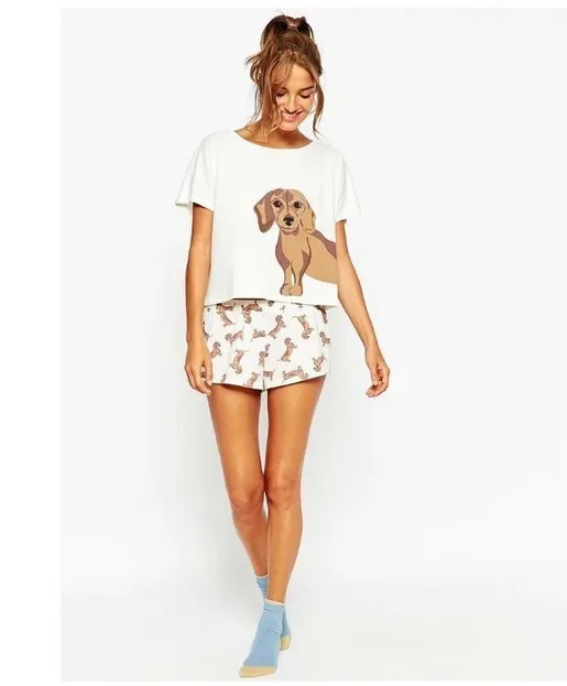 

Printed dog 2021 New Design Fashion Hot Sale Suit Set Women Tracksuit Two-piece Style Outfit Sweatshirt Sport Wear