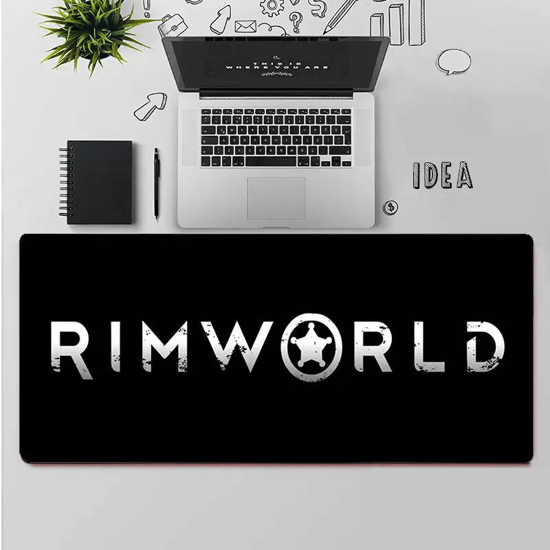 Maiya высококачественный силиконовый большой маленький коврик для мыши RimWorld