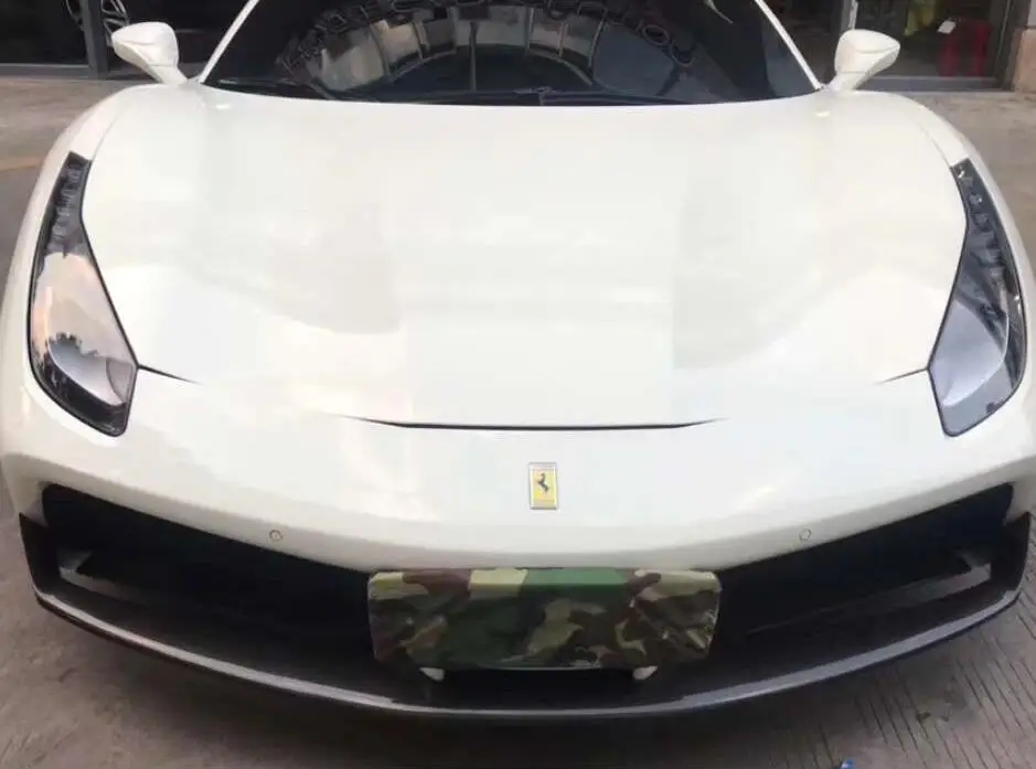 Автомобильный карбоновый передний бампер спойлер автомобильный диффузор подходит для Ferrari 488 488GTB