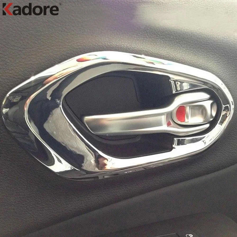 

Аксессуары для интерьера автомобиля для Jeep Cherokee 2014, 2015, 2016, ABS хромированная, для внутренней дверной ручки, крышка чаши, отделка, декоративная...