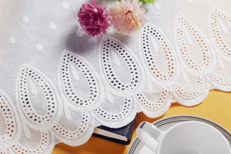 2 ярда большая ширина 100% хлопок вышивка шитье гипюровые ленты отделка Свадебное