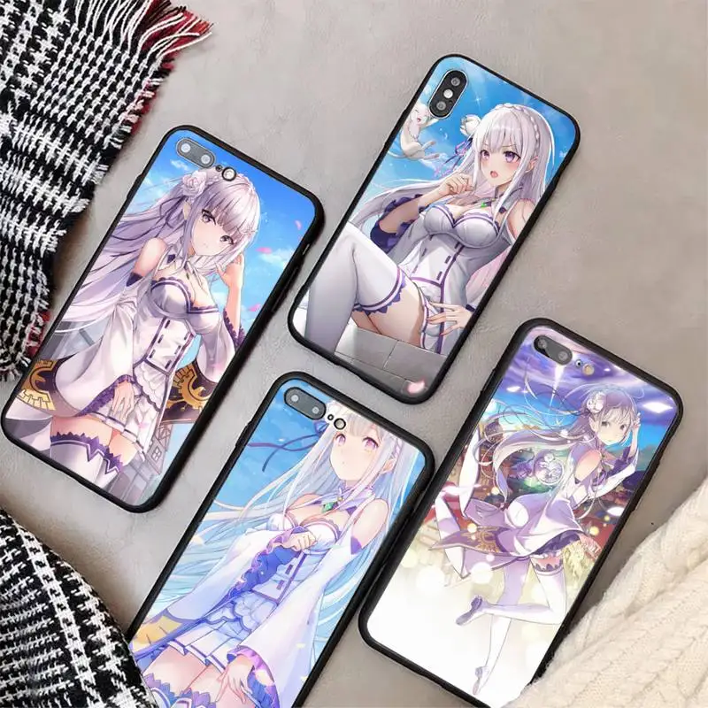 

Anime Rem Re Zero emilia Phone Case for Samsung S6 S7 S8 S9 S10 S10E S20 S21 S30 edge plus lite ULTRA 5G Fundas cover