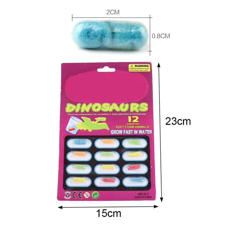 

Animal Growing Water Absorbent Expansion Toys Dinosaur Animal Grow Capsules Water Absorption Expansion Baby Cognition Toys