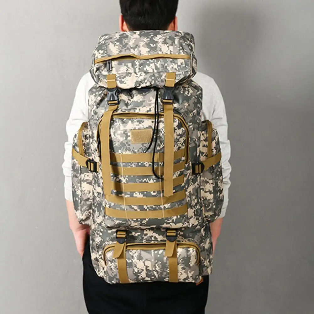 Камуфляжный рюкзак сумка для походов армейский военный тактический треккинг