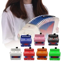 high quality 7 keys 3 buttons mini accordion children musical educational instrument toy gift q1g3